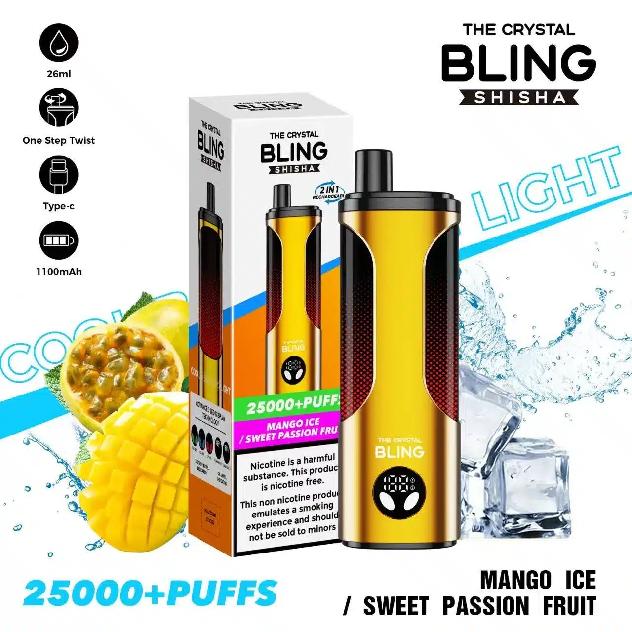 Crystal Blind 25000 PUFFS
