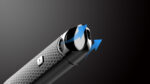 Close-up of a sleek vape device.