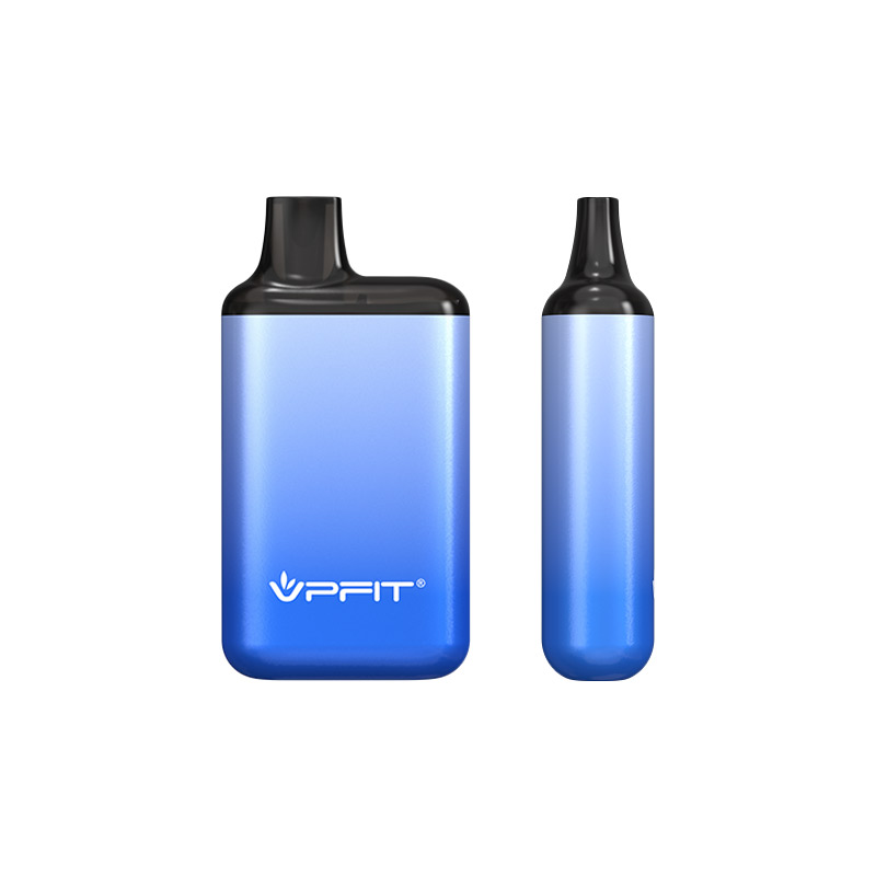Two blue vaping devices side by side.
