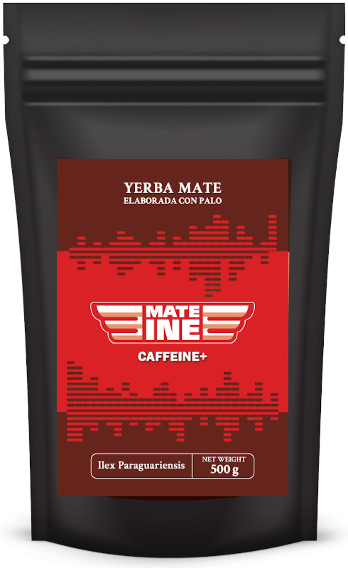500g package of caffeinated yerba mate