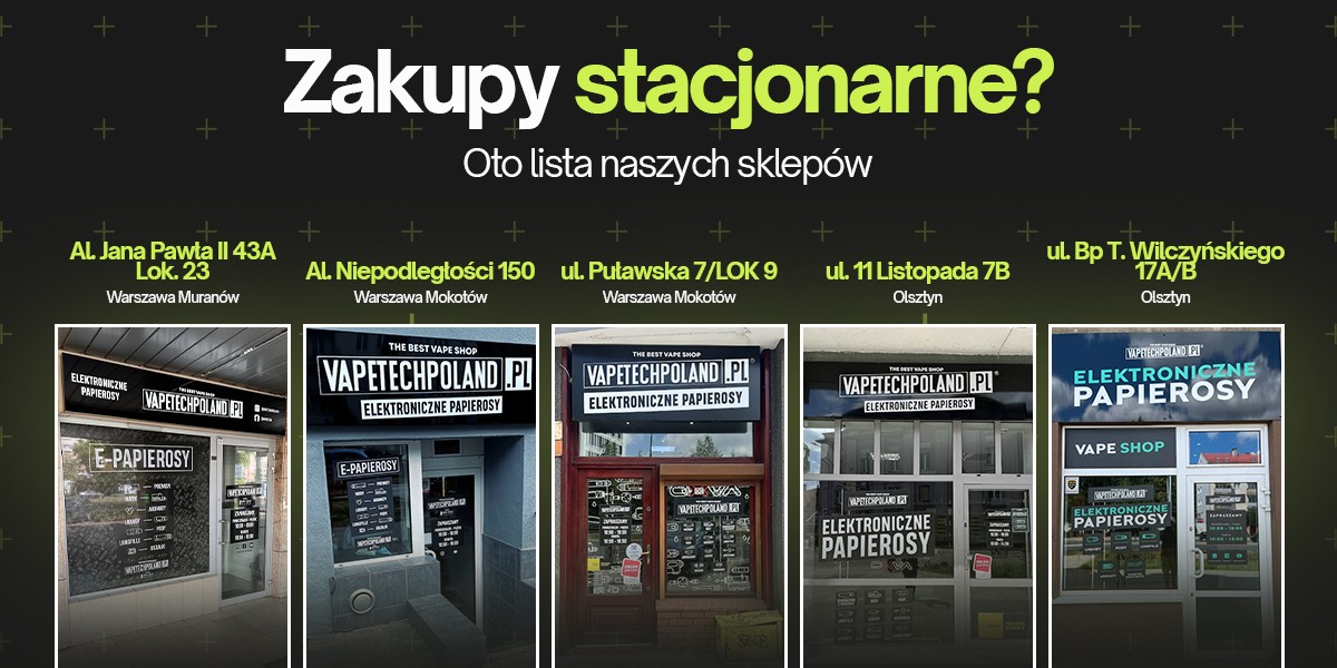 List of Vape Shop locations in Poland.