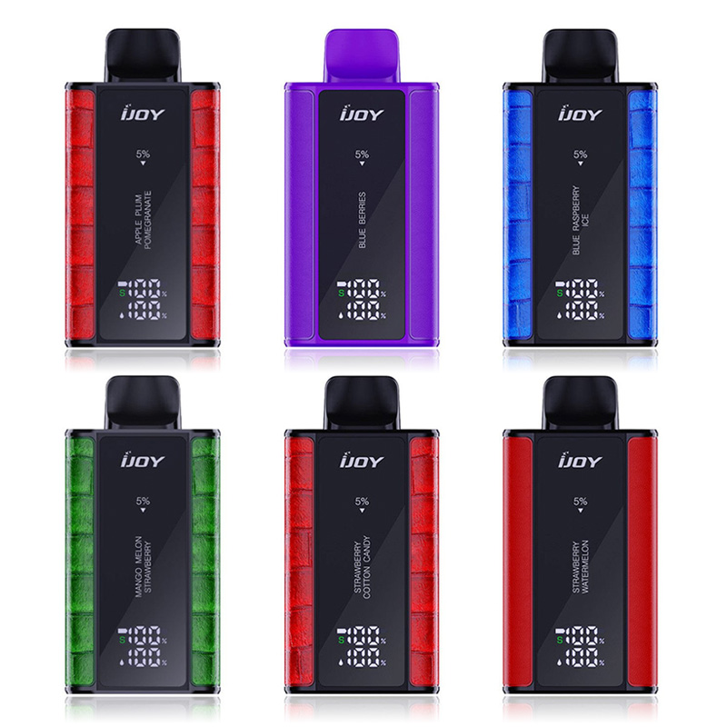 Collection of flavored vaping devices by iJoy