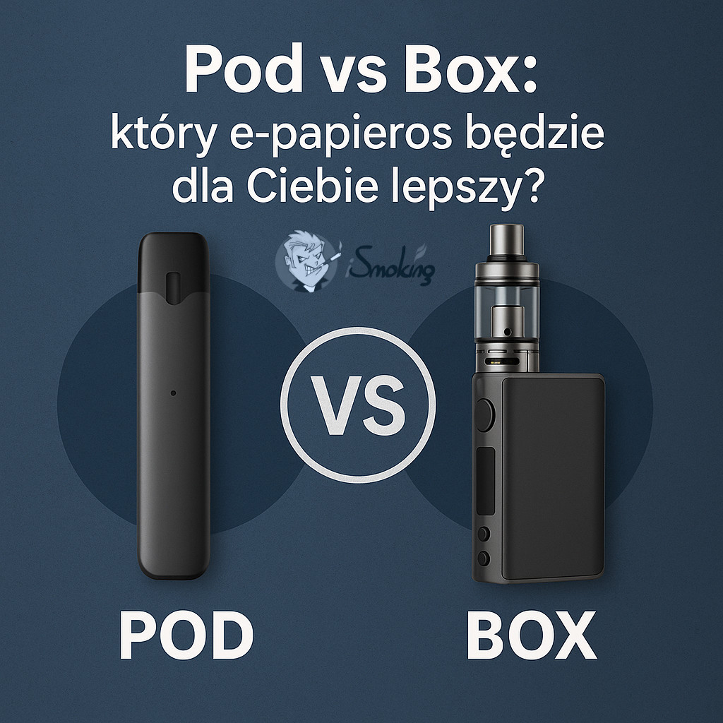 Infografika pomagająca wybrać odpowiedni typ e-papierosa w zależności od potrzeb.