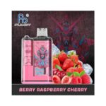 Berry raspberry cherry vape product with ice.