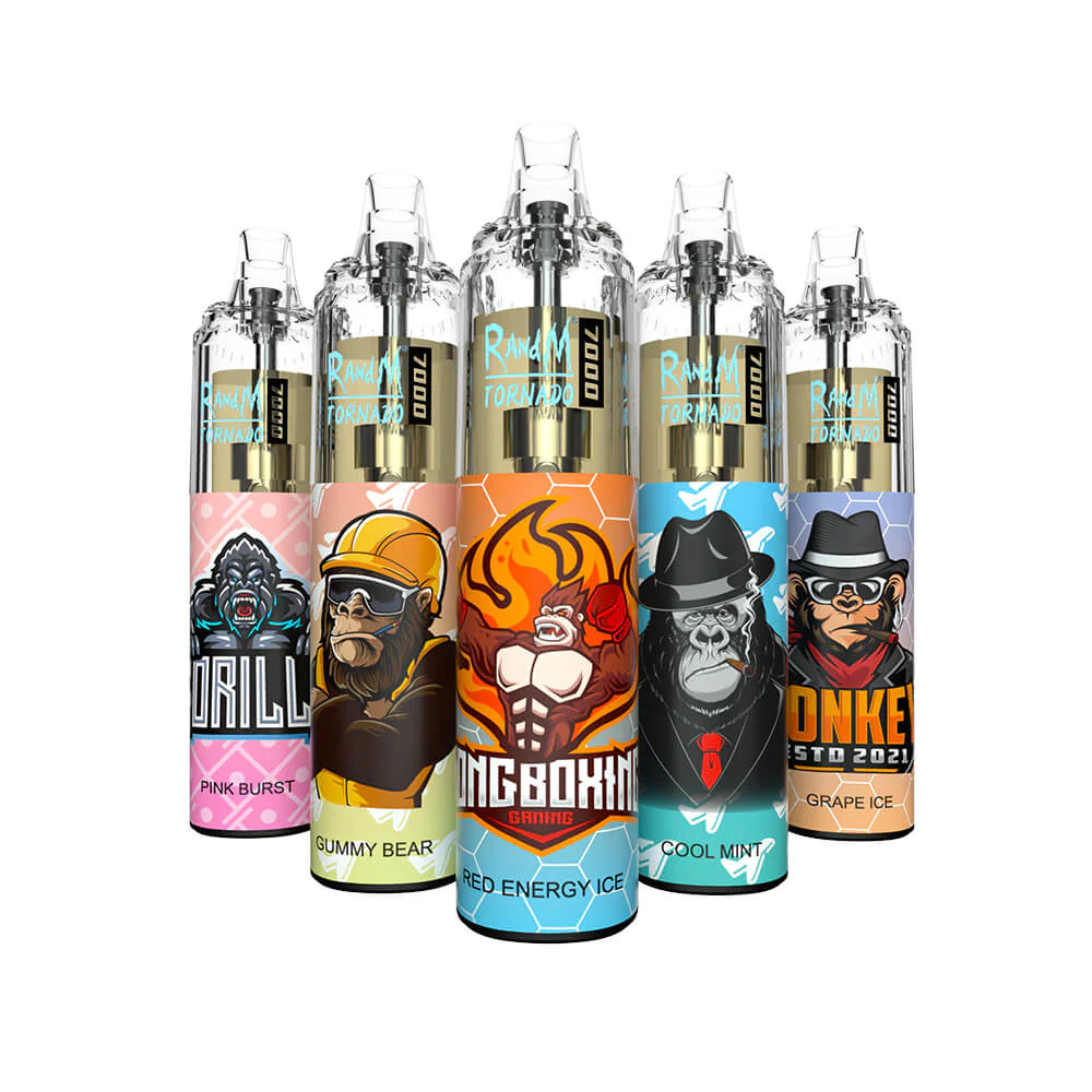 Colorful vape pens with unique animal designs.