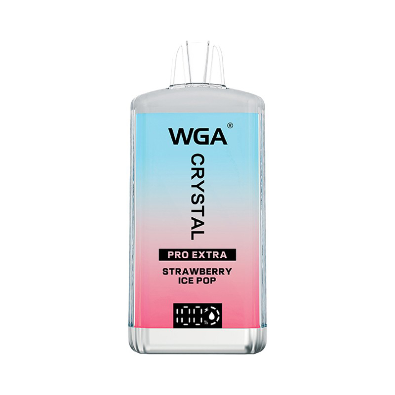 WGA Crystal Strawberry Ice Pop in clear bottle