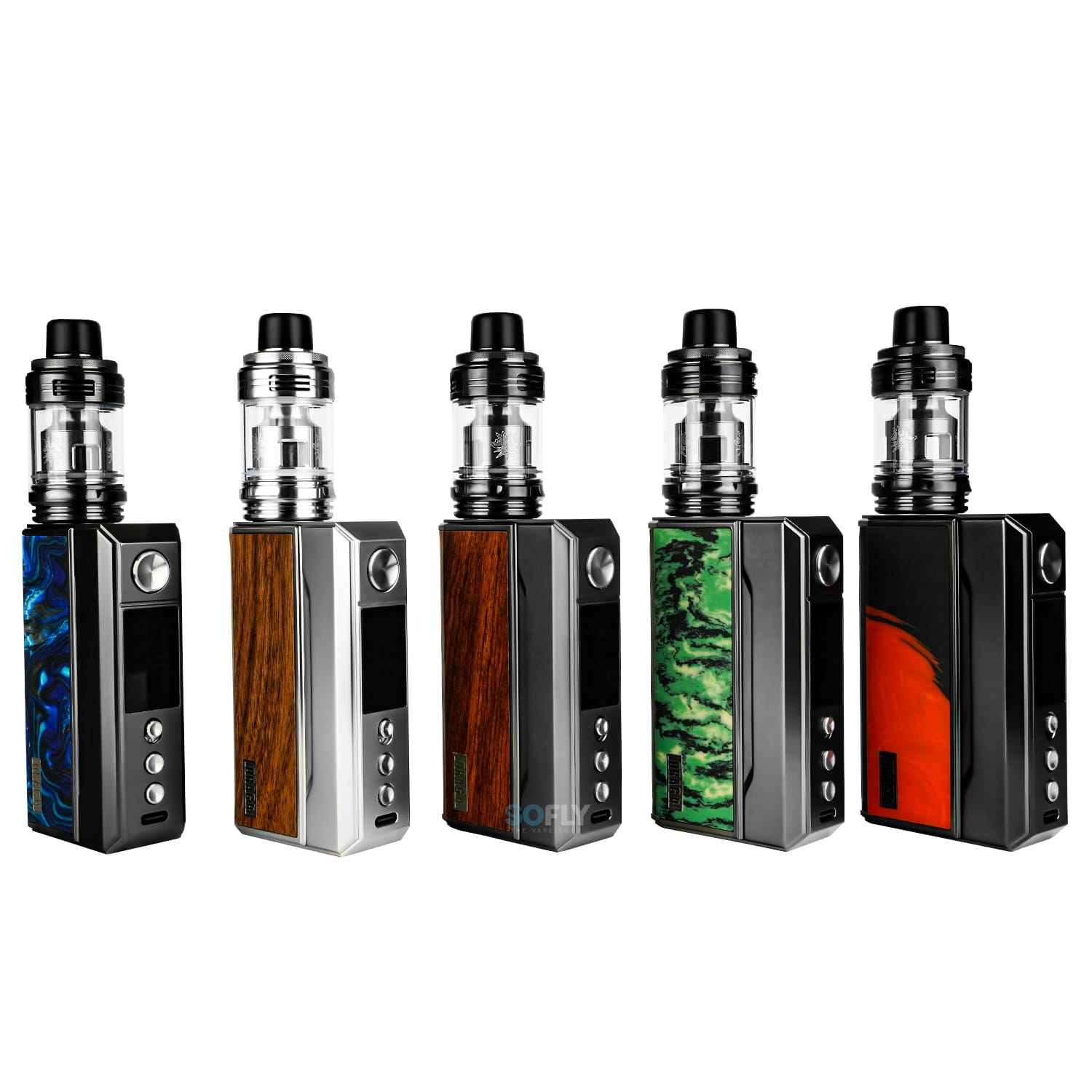 Tabela przedstawiająca oficjalną specyfikację Voopoo Drag 4, uwzględniająca wymiary, materiały, baterię, zakres mocy i chipset.