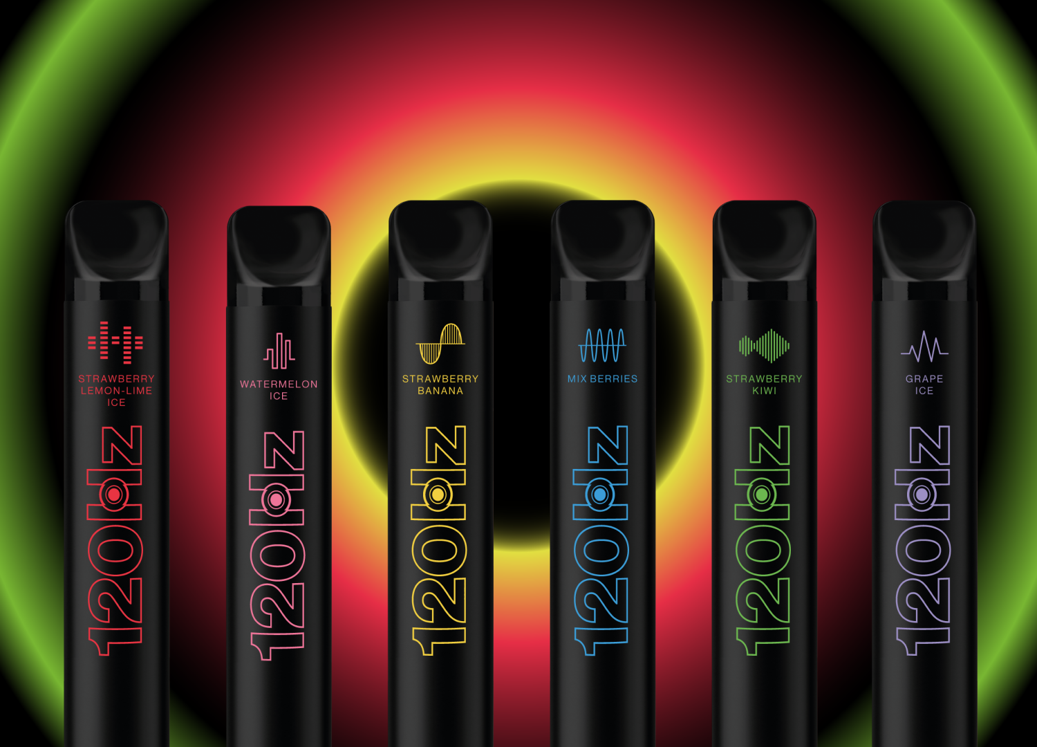 Zdjęcie ręki trzymającej e-papierosa jednorazowego z uśmiechem.