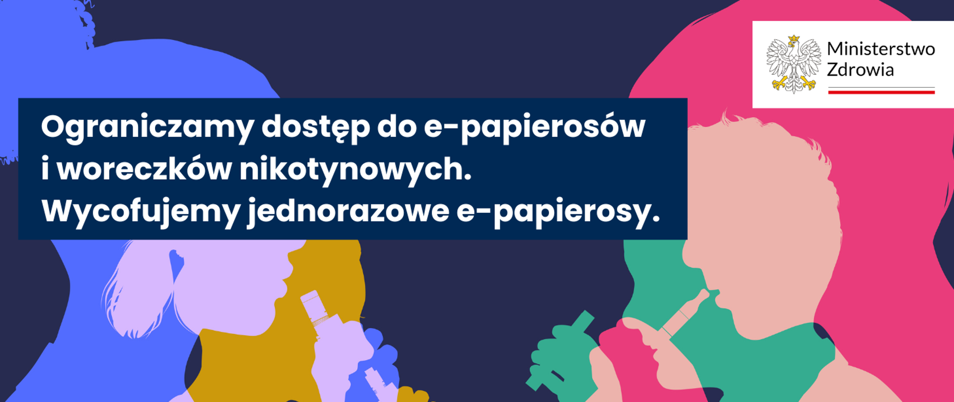 Symboliczny mur wykonany z tomów prawnych lub kodeksów, z polską flagą na szczycie, blokujący drogę paczce z e-papierosem, obrazujący zakaz sprzedaży na odległość w Polsce.