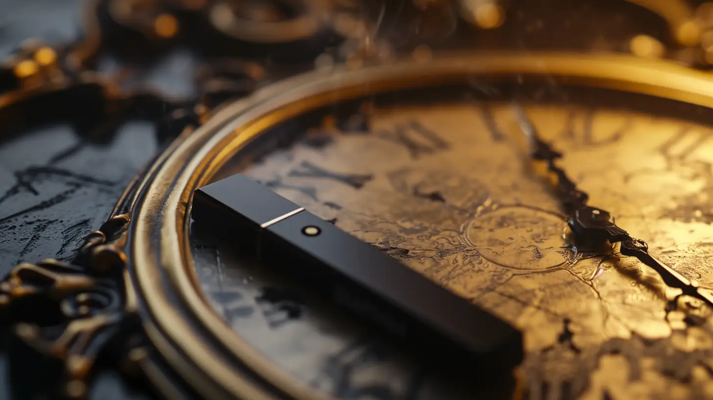 Zdjęcie kalkulatora lub tabeli pokazującej przeliczenie puffów na dni użytkowania.