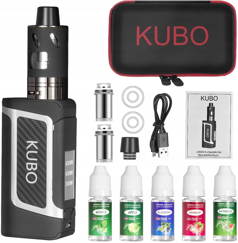 Zdjęcie kilku zużytych e-papierosów jednorazowych.