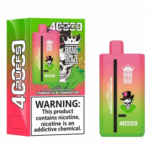 Zdjęcie prezentujące różnorodność smaków Bang Blaze 40000.