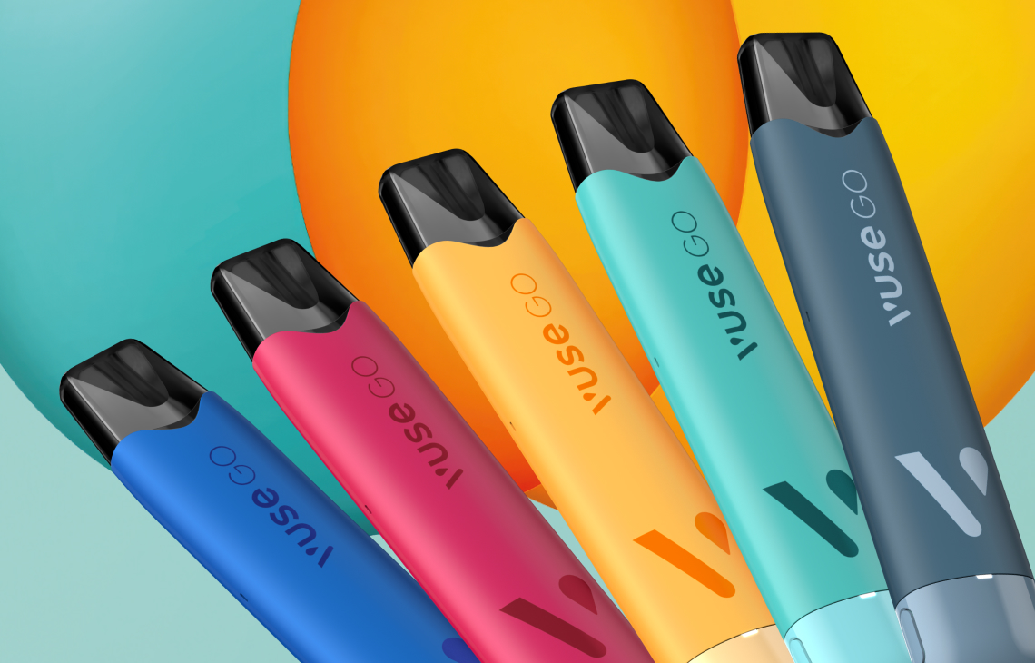 Zdjęcie e-papierosa Bang Blaze 40000 pokazujące suwak do zmiany smaków.