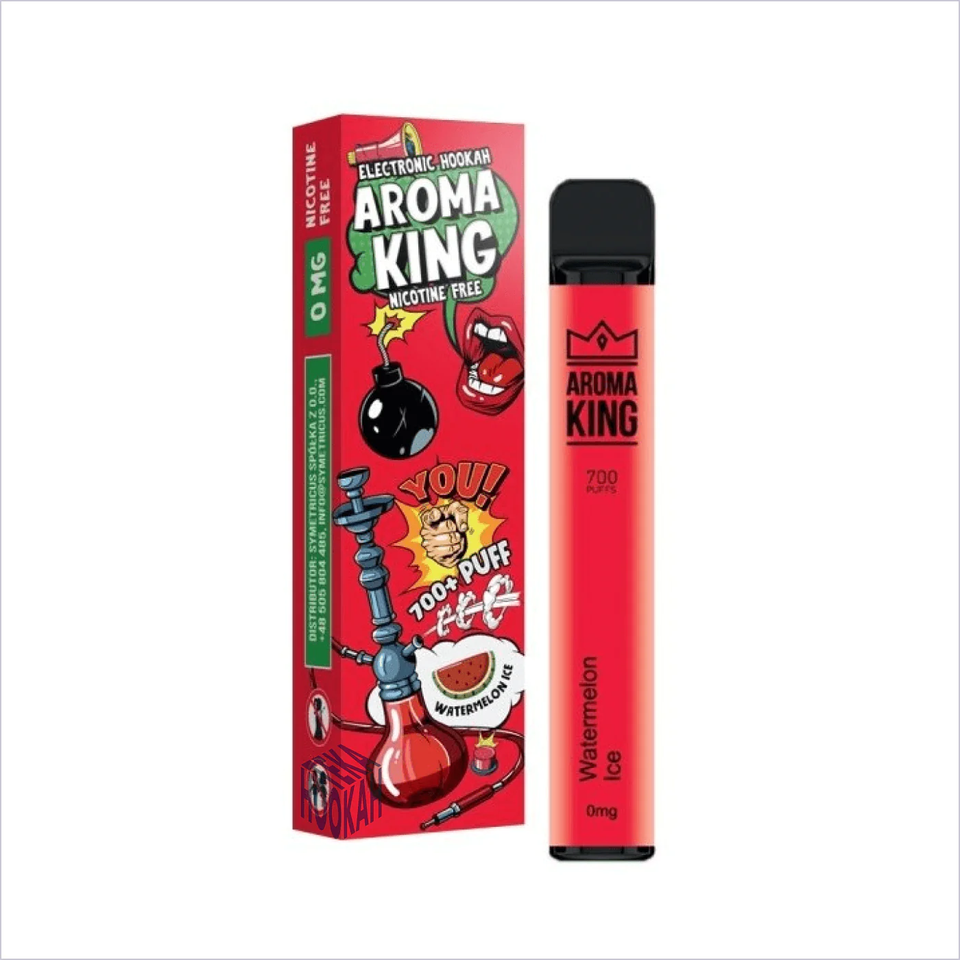 Zdjęcie e-papierosa 0% obok pustego opakowania e-liquidu z nikotyną.