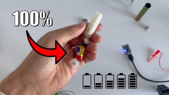 Ilustracja przedstawiająca niebezpieczne miejsce ładowania e-papierosa.