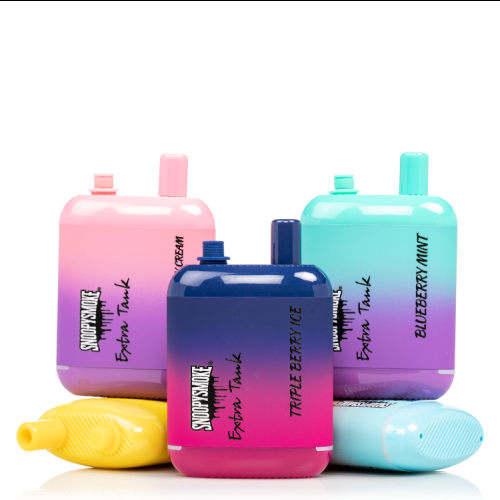 Zdjęcie innowacyjnego e-papierosa jednorazowego z dwoma smakami.