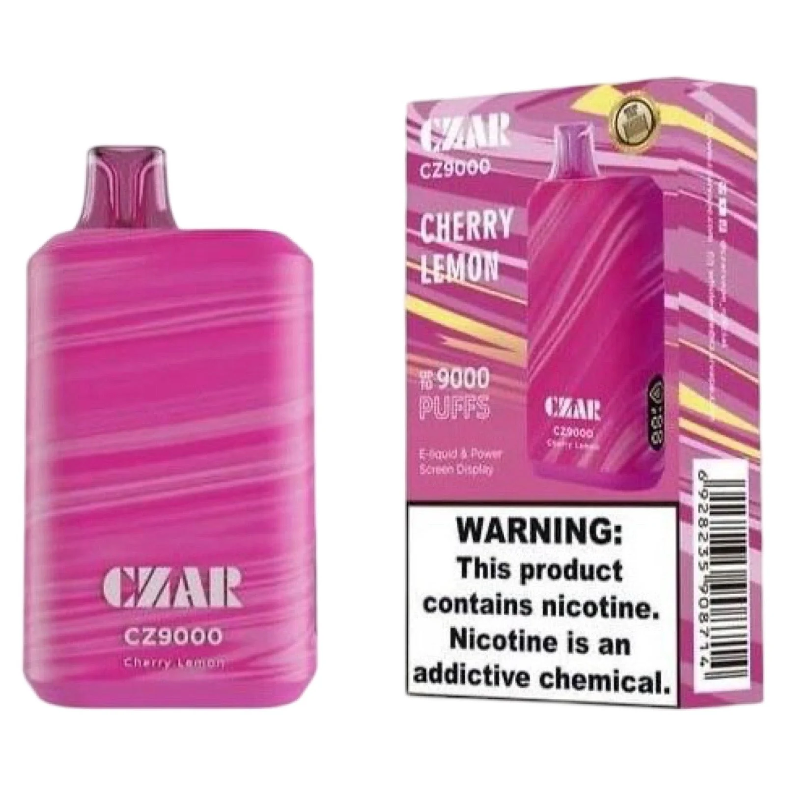 Kilka kolorowych e-papierosów jednorazowych leżących obok karty pokładowej i paszportu.