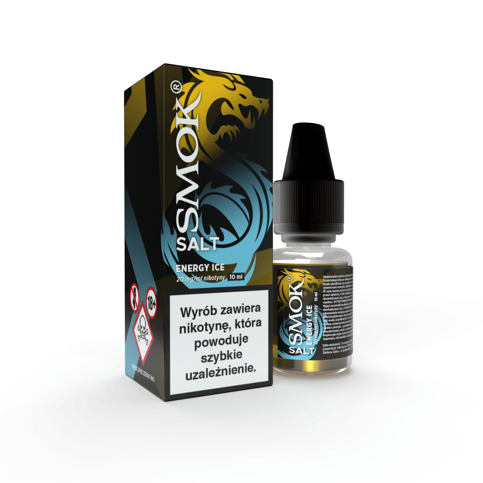 Ilustracja przedstawiająca szybkie wchłanianie nikotyny z e-papierosa (sole nikotynowe)