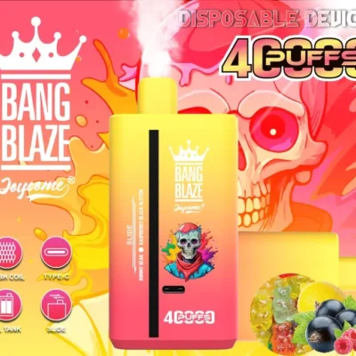 E-papieros Bang Blaze 40000 Puffs DUAL SMAK z widocznym ekranem LED.