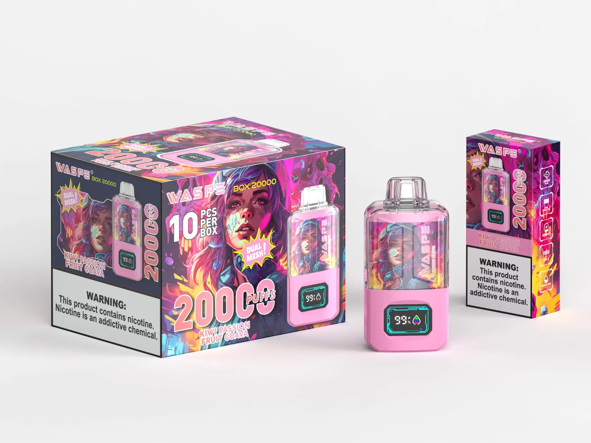 E-papieros XCOR Dubai Night 28000 w blasku reflektorów, z symbolem zwycięstwa lub koroną, podkreślający jego rolę jako Króla Wydajności.