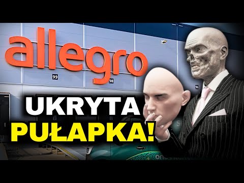 Ilustracja dżungli z gęstą roślinnością i ukrytymi ścieżkami, z logo Allegro w tle, symbolizująca nieprzewidywalne środowisko zakupów online.