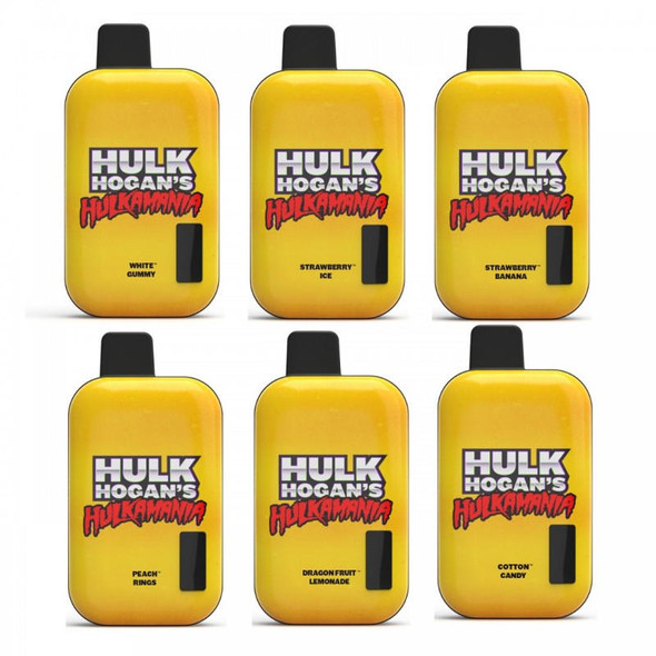 Dwa e-papierosy, Hifancy o smukłym designie w stylu Iron Mana i Fumot o solidnym designie w stylu Hulka, stojące obok siebie na podium.