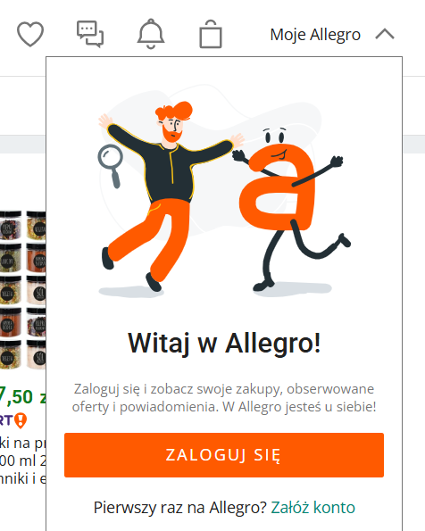 Ilustracja dżungli z gęstą roślinnością i ukrytymi ścieżkami, z logo Allegro w tle, symbolizująca nieprzewidywalne środowisko zakupów online.