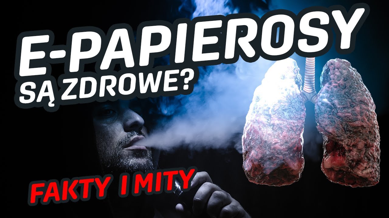 Mężczyzna puka się w czoło, patrząc z niedowierzaniem na kolorowe, owocowe jednorazowe e-papierosy trzymane przez kogoś innego, symbolizując sceptycyzm.