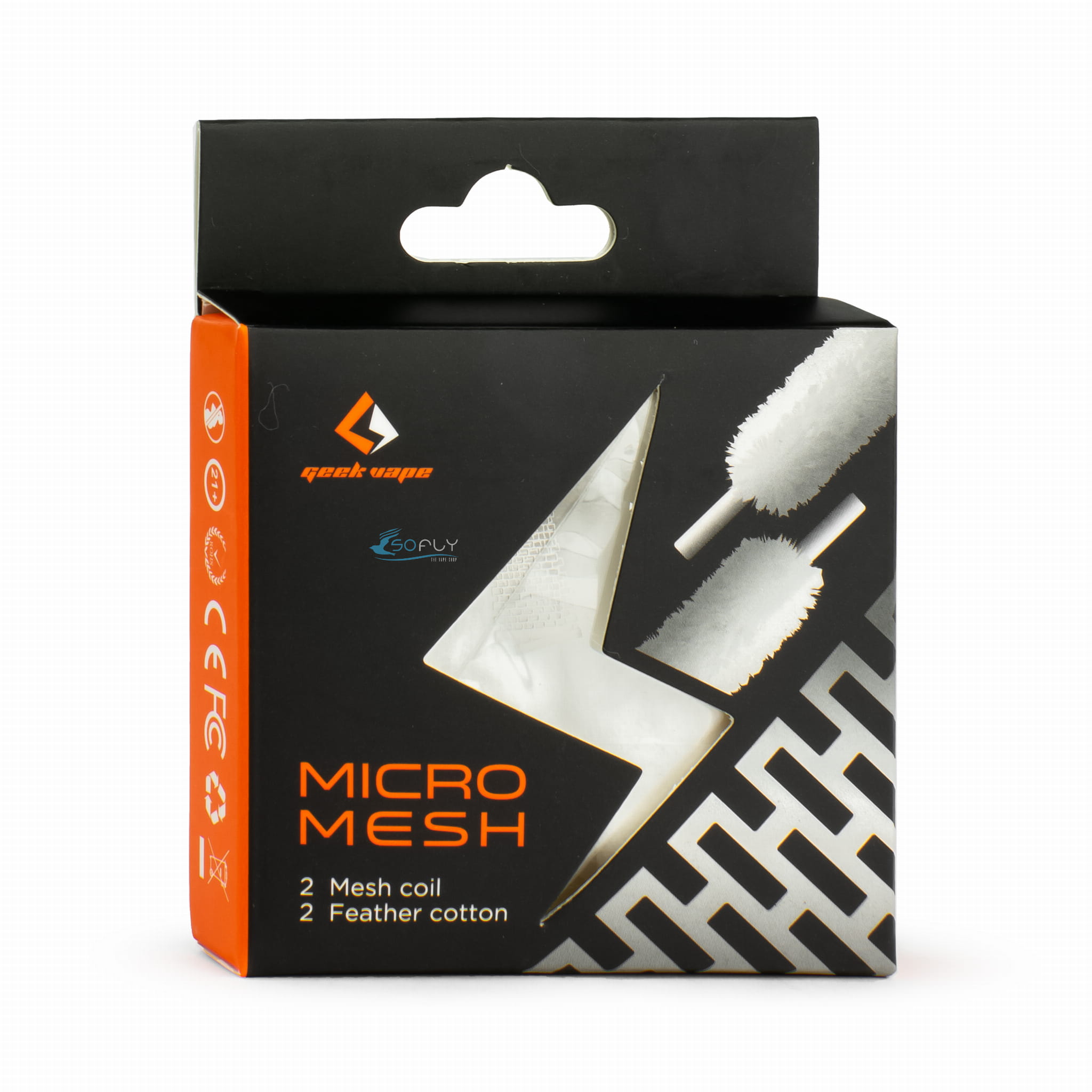 Zbliżenie na innowacyjną grzałkę Mesh Coil w przekroju e-papierosa, pokazujące siateczkową strukturę odpowiedzialną za intensywny i powtarzalny smak.