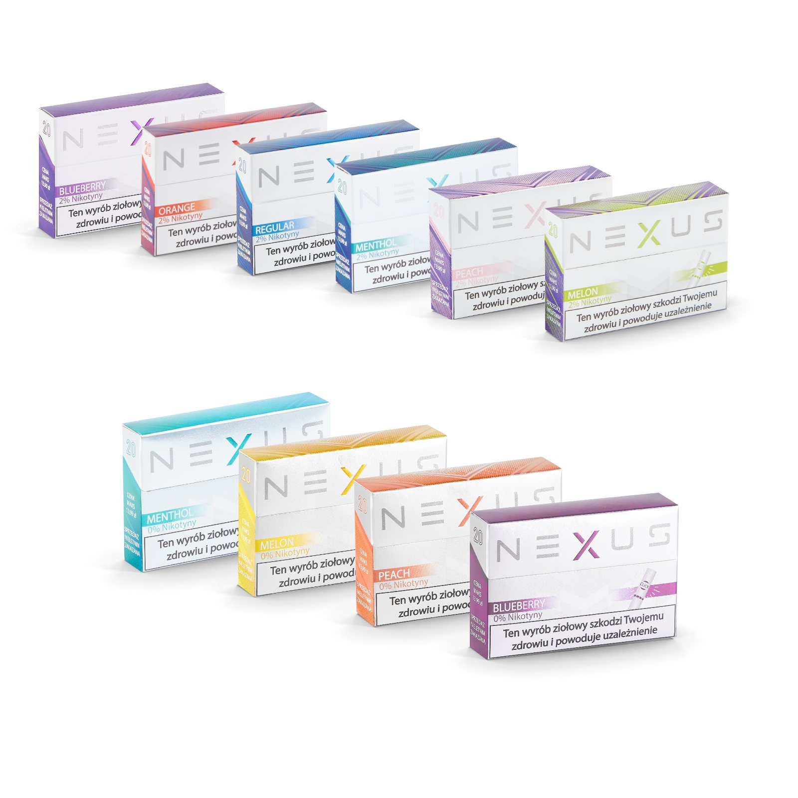 Kolorowa kompozycja jednorazowych e-papierosów (vape) z owocami i różnymi słodkimi symbolami smaku, podkreślająca ich intensywność i różnorodność.