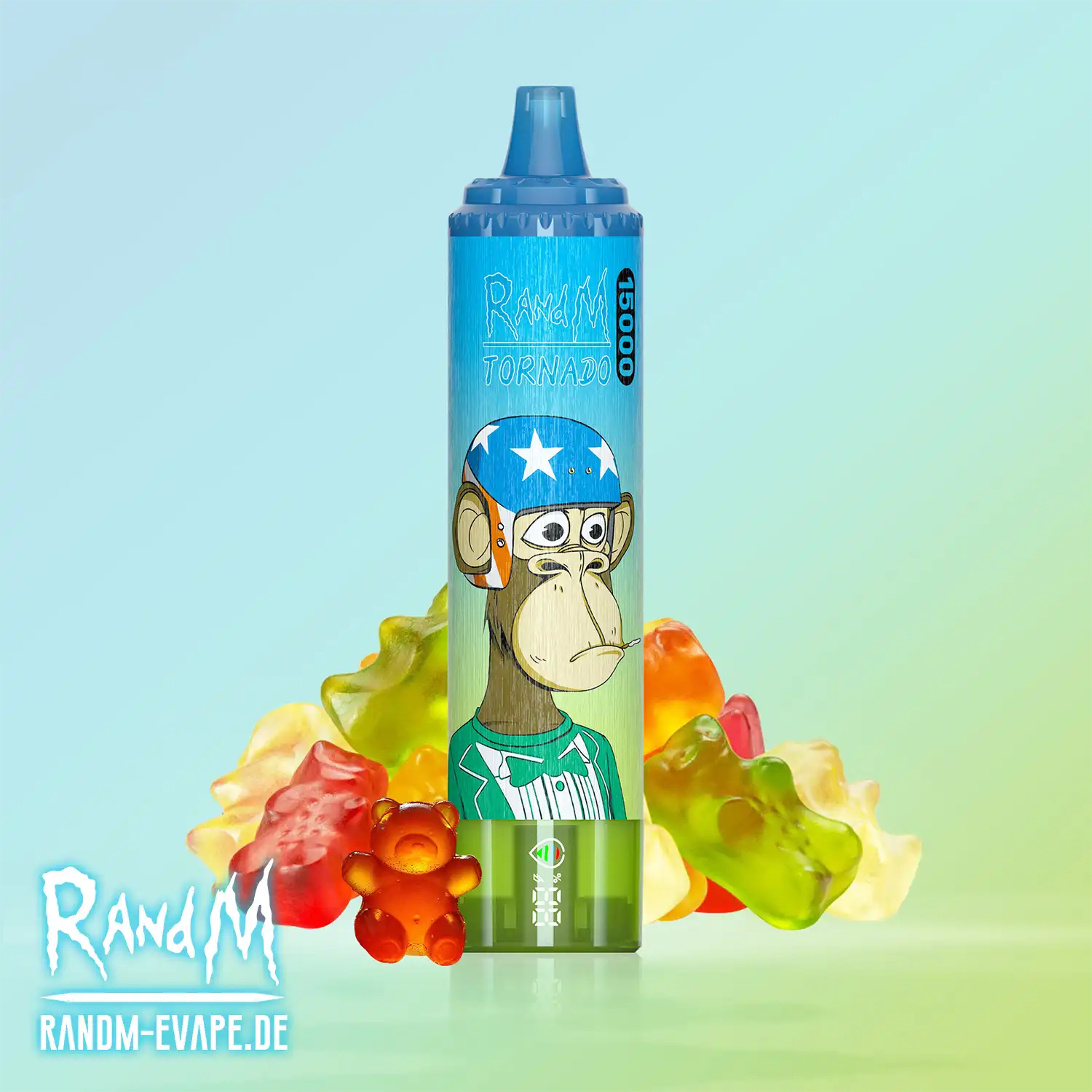 Dwa e-papierosy jednorazowe, jeden z linii RandM Tornado, drugi z Fumot Digital Box, ustawione obok siebie dla wizualnego porównania ich designu i cech.