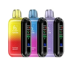 E-papieros z widocznym portem USB-C, podłączony do kabla ładowarki, symbolizujący jego ładowalność.