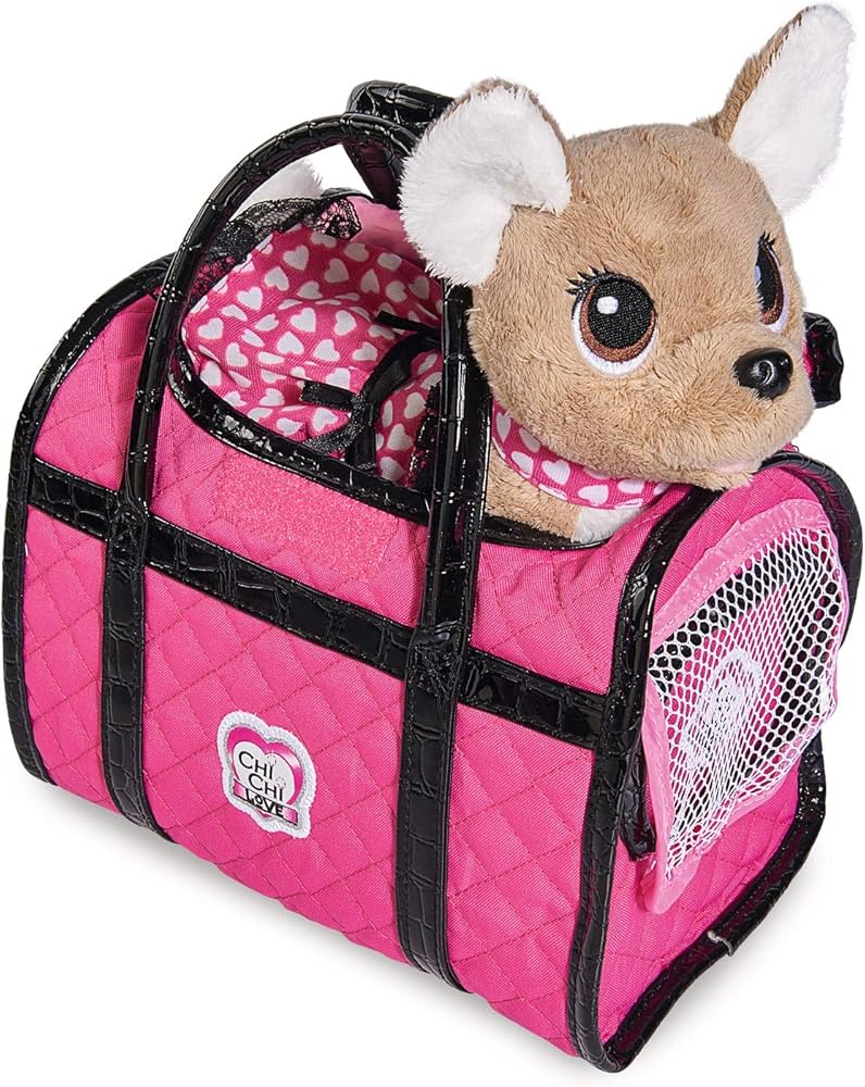 Uroczy pies rasy Chihuahua wyglądający z damskiej torebki, symbolizujący mały, poręczny e-papieros jednorazowy.