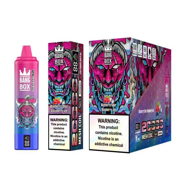 Zbliżenie na ekran LED jednorazowego e-papierosa Fumot Digital Box 20000, pokazujące cyfrowy wskaźnik procentowy baterii i symbol kropli dla poziomu liquidu.