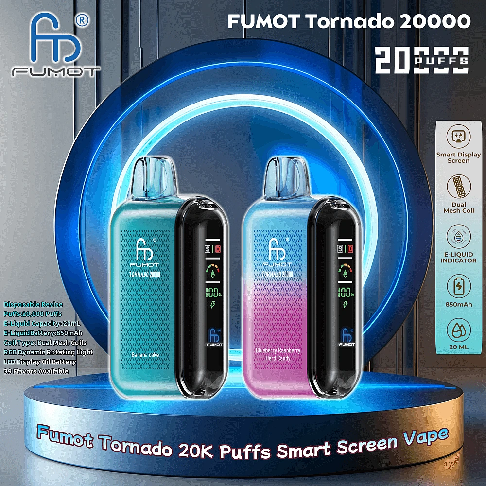 Fumot jednorazówki,RandM ewolucja,Tornado 9000 vs 20000,e-papierosy Fumot,historia vapingu