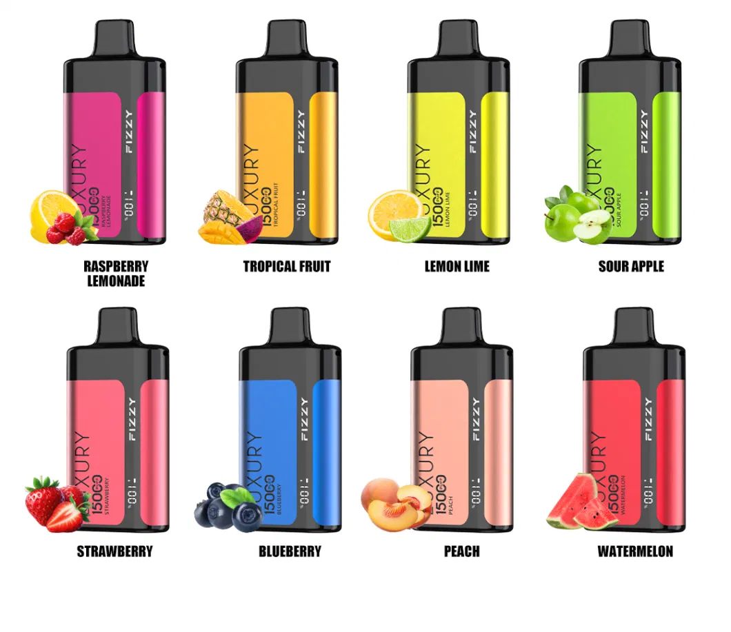 E-papieros Fizzy Luxury w kolorze rose gold, leżący na eleganckim, minimalistycznym tle, z delikatnymi cieniami.