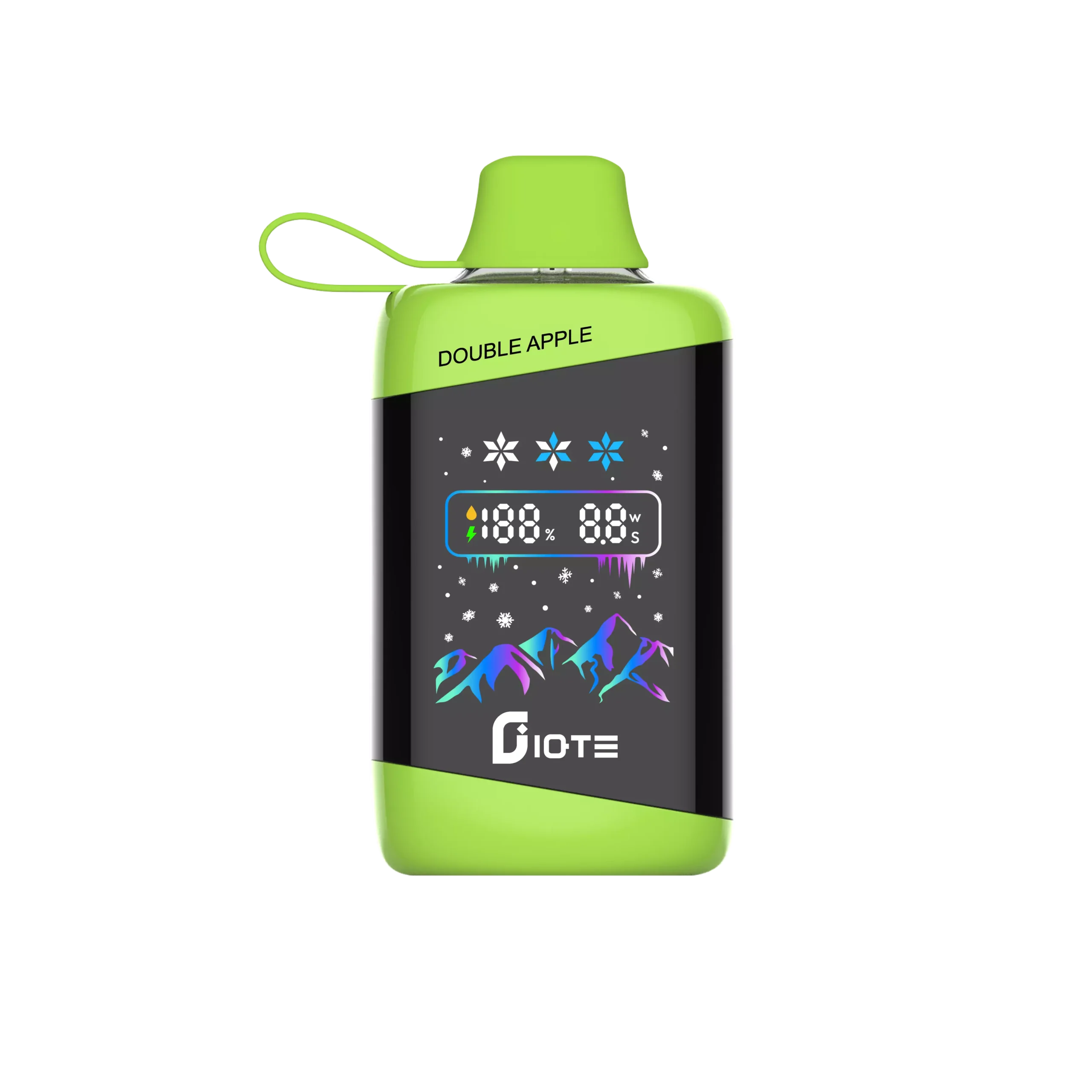 E-papieros HIFANCY 45K z pękniętym lub ciemnym ekranem, leżący na podłodze, symbolizujący ryzyko uszkodzenia po upadku.