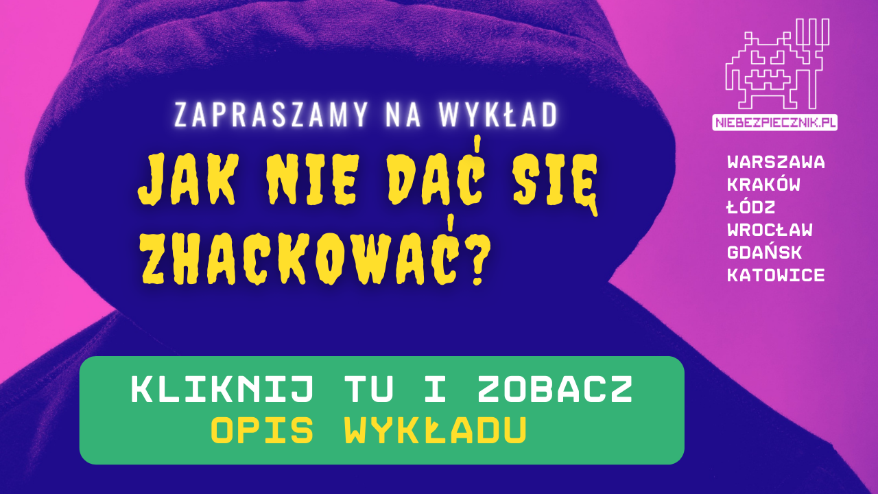 Zrzut ekranu z fałszywą ofertą e-papierosa na platformie online (np. Allegro/OLX) z podejrzaną nazwą produktu, obok znak ostrzegawczy.