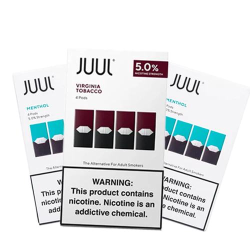 Obraz przedstawiający starcie, konfrontację między eleganckim e-papierosem Juul a futurystycznym modelem HIFANCY, symbolizującym kwestie legalności i ceny na polskim rynku.