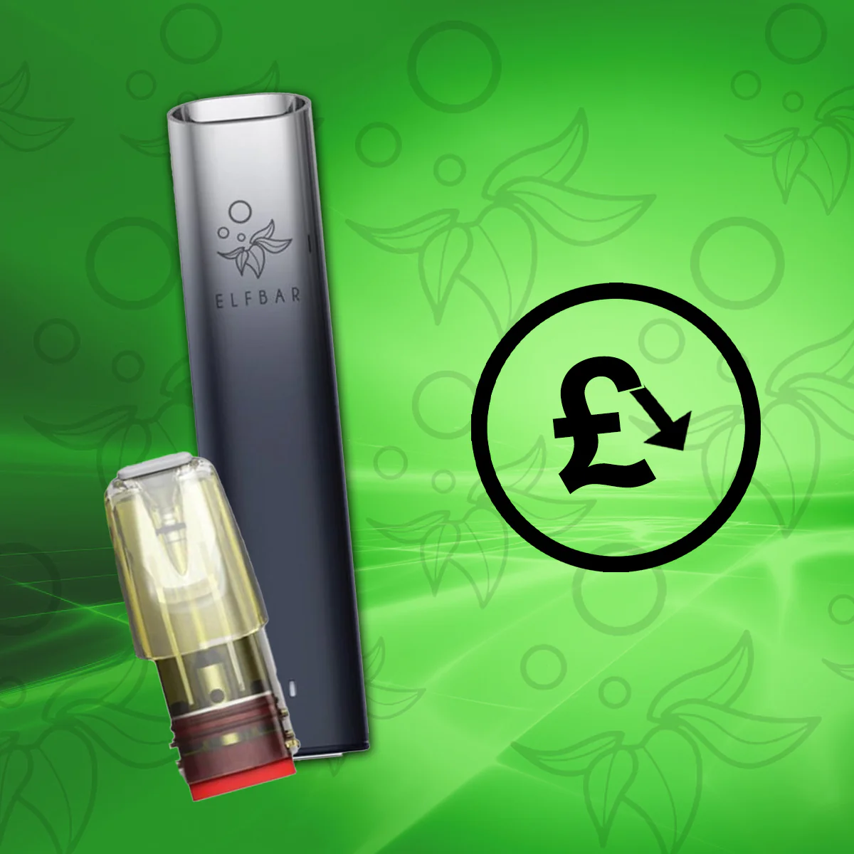 Zdjęcie nowoczesnej Tesli obok eleganckiego, klasycznego Mercedesa, z ikonami HIFANCY i Elfbar poniżej.