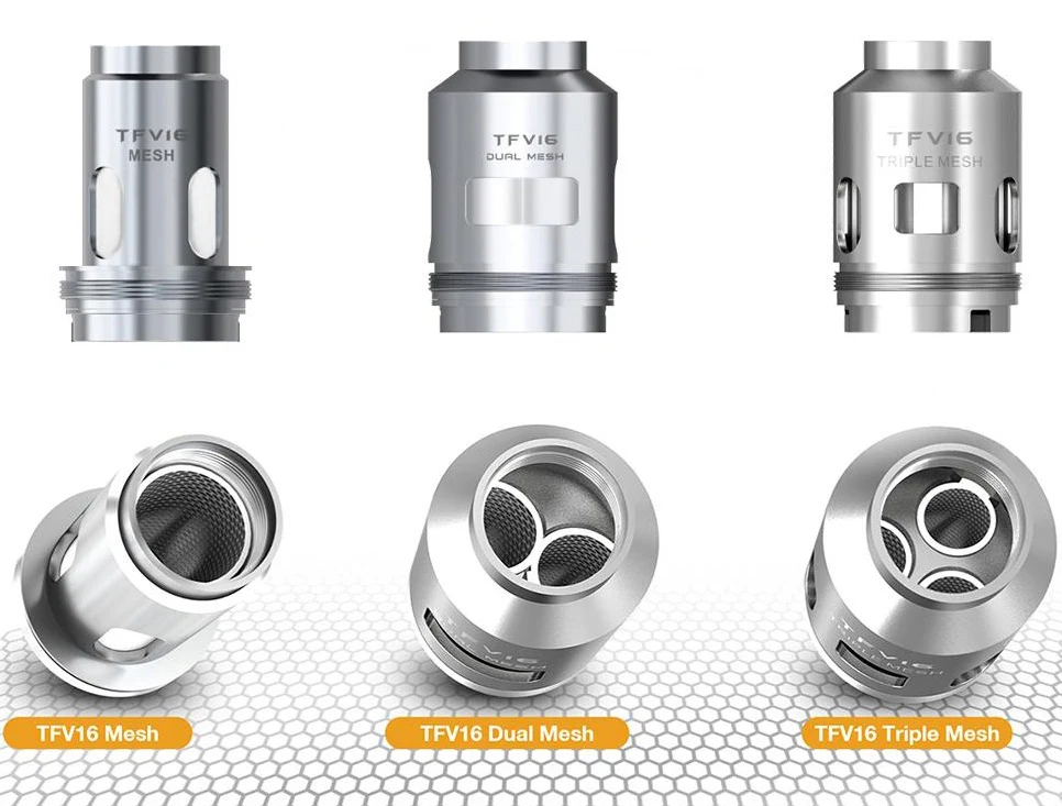 Grafika przedstawiająca dwie grzałki Mesh Coil pracujące na zmianę lub ich schemat działania w e-papierosie.