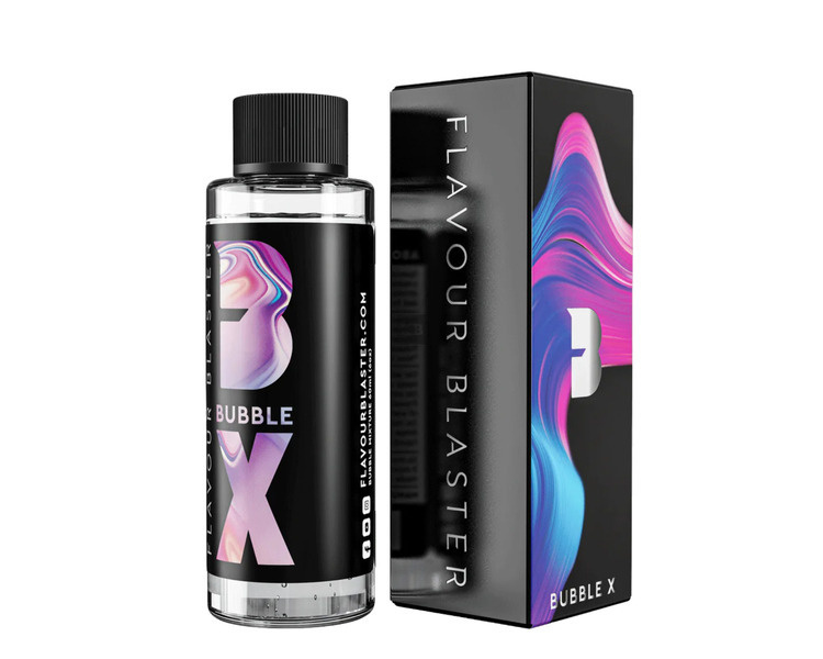 Grafika przedstawiająca bąbelki unoszące się w napoju gazowanym lub w płynie do e-papierosa, symbolizujące musujący efekt smaku Fizzy.