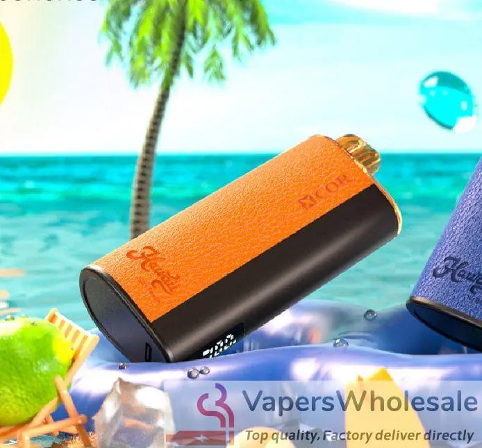 Elegancki e-papieros z serii XCOR (np. Tyrant lub Hawaii Pro), wykonany z metalu lub innych materiałów premium, podkreślający luksusowy i stylowy design. Minimalistyczne tło.