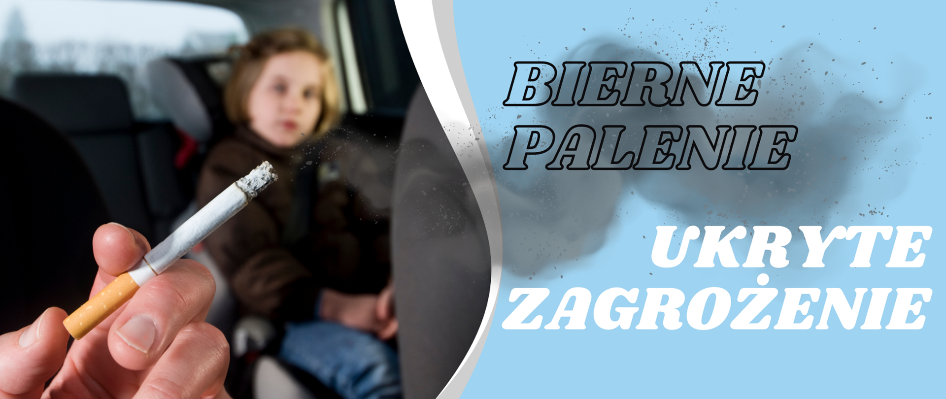 Obraz kontrastujący dym papierosowy szkodzący otoczeniu z parą e-papierosa o zapachu truskawek lub owoców.