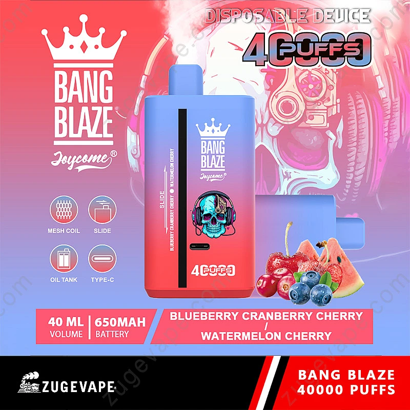 Bang Blaze 40000 Triple Berry, e-papieros z kwasową czarną porzeczką, intensywny smak vape - Bang Blaze 40000 Puffs 40k Double Flavors Disposable Vape - ZugeVape
