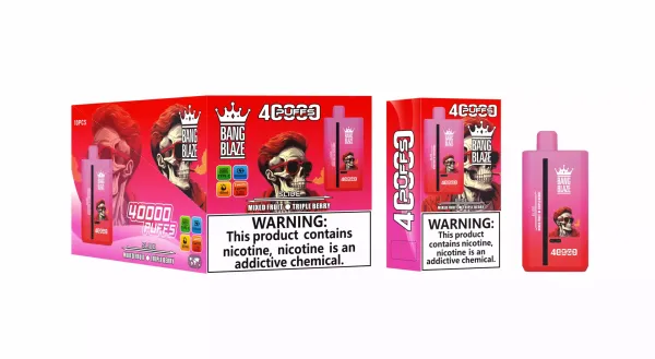 Bang Blaze 40000 e-papieros, dual smak vape, innowacyjna jednorazówka dwa smaki - BANG BLAZE 40K Puffs Podwójny Smak DSK041 Ekran LED Niski Nikotyna ...