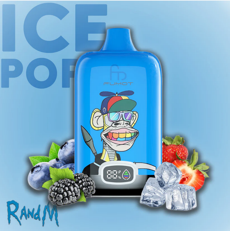 Jednorazowy e-papieros Hifancy emitujący gładką, aksamitną chmurę, z subtelnie widocznym efektem technologii Mesh Coil w tle, podkreślającym płynność doznań.