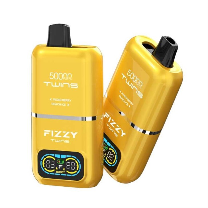 Fizzy Twins 50000 Puffs, innowacyjny e-papieros jednorazowy, nowoczesne urządzenie vape, technologia vape przyszłości - Dostosowane Chiny Fizzy Twins 50000 Puffs Dual Flavours Producenci ...