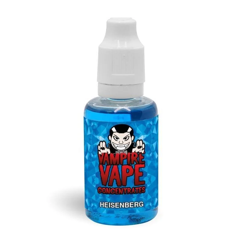 Heisenberg płyn vape, aromat Heisenberg legenda, niebieski płyn do e-papierosa, Breaking Bad vaping inspiracja - Heisenberg 30ml Concentrate by Vampire Vape
