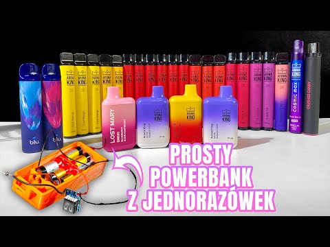 niebezpieczny recykling domowy e-papierosa, ryzyko DIY bateria litowa, ostrzeżenie przed przerabianiem vape, pożar od domowej przeróbki elektroniki - Jak zrobić PowerBank z JEDNORAZÓWEK! - Recykling i ponowne użycie ...